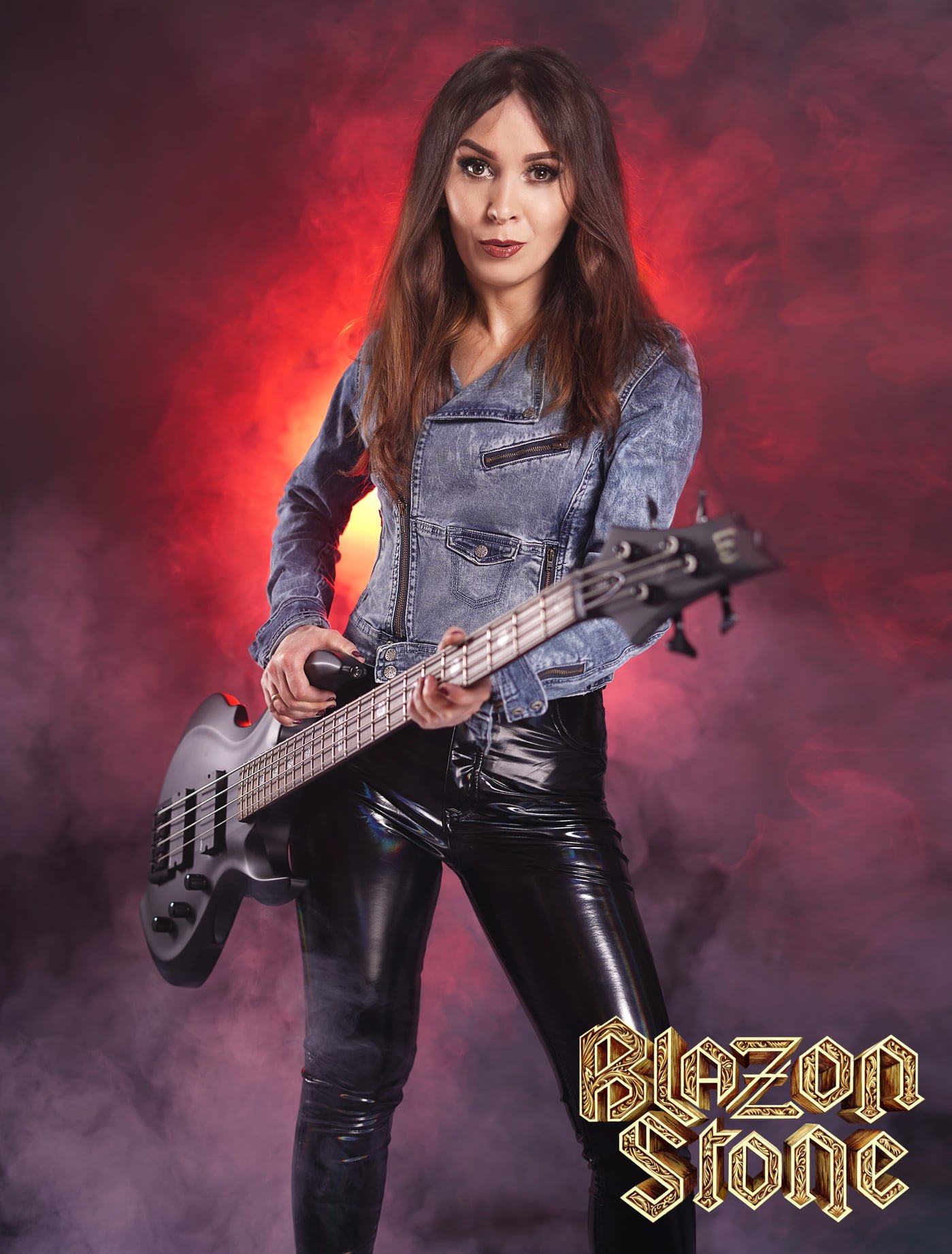 Marta Gabriel as the new bassist at Blazon Stone