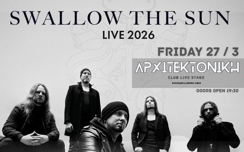 Swallow the sun, Sattered Hope and Euphrosyne live in Greece - Athens 2026