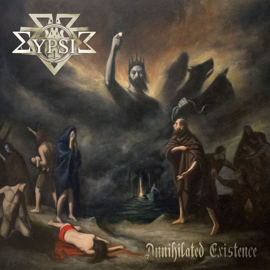 Cover artwork of SYPSIS album Annihilated Existence (2025), designed by Maximos Manolis