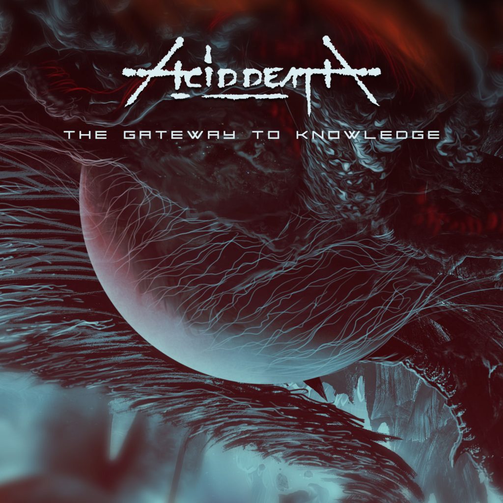 Acid Death Evolution single cover the gateway to knowledge artwork Nakos (Remedy Art Design